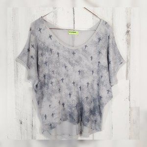 FRESH BREWED v-neck slouchy top